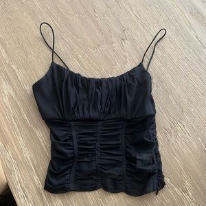 Princess Polly black crop top